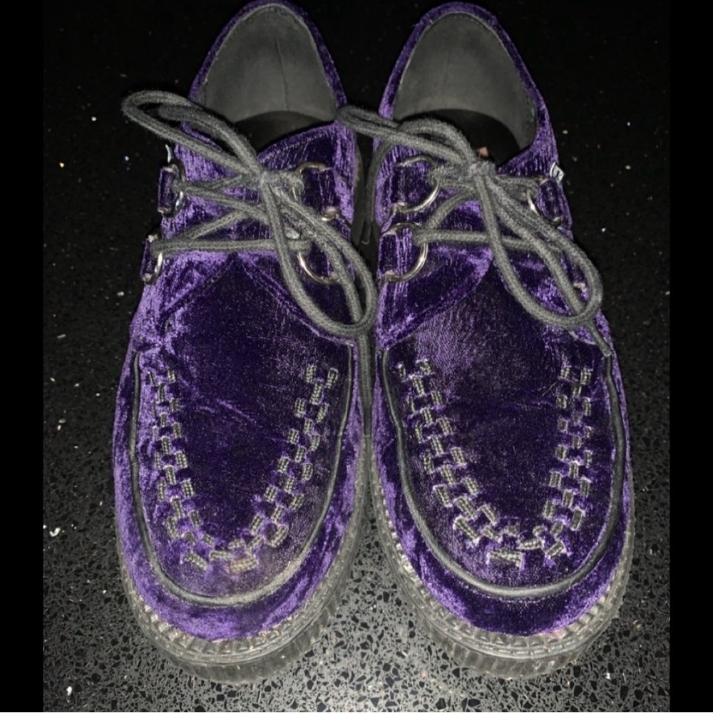 Purple Velvet Women's Shoes
